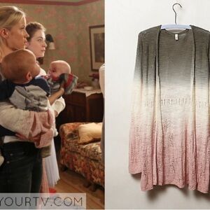 Moth Ombré Tonal Tides Knit Cardigan Sweater Size Small